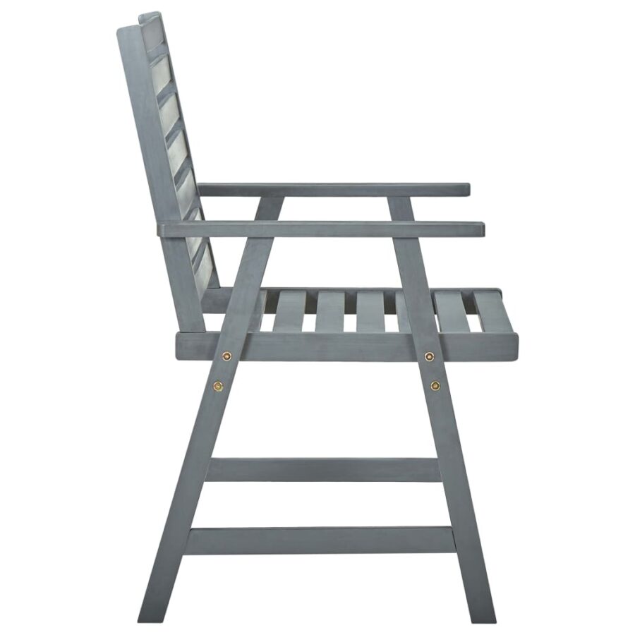 Tuinstoelen 3 st met kussens massief acaciahout - Afbeelding 5