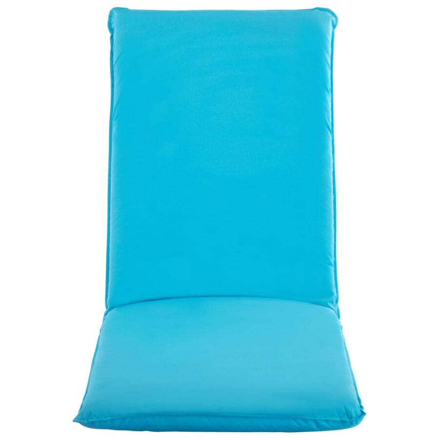 Ligstoel inklapbaar oxford stof blauw - Afbeelding 3