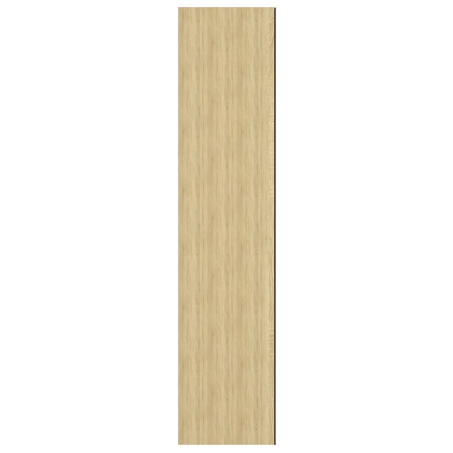 Badkamerkast met spiegel 60x15x75 cm MDF wit en eikenkleurig - Afbeelding 6