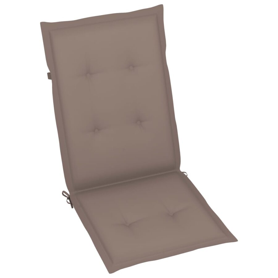 Tuinstoelen 8 st inklapbaar met kussens massief acaciahout - Afbeelding 7