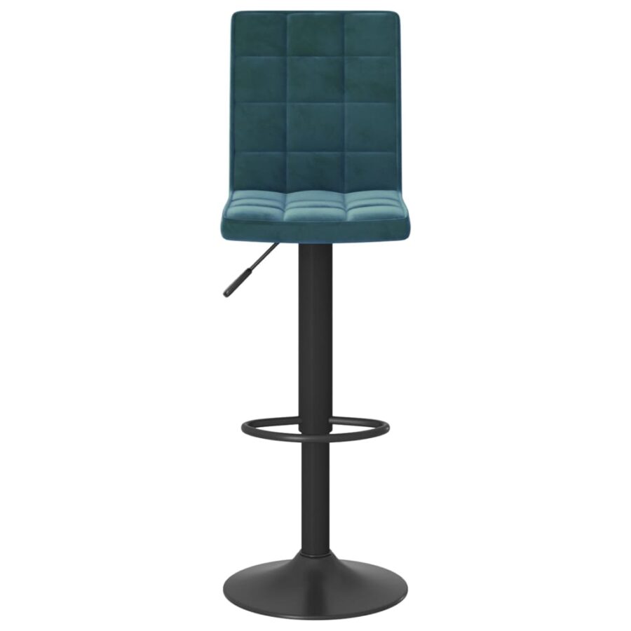 Barkrukken 2 st fluweel blauw - Afbeelding 4