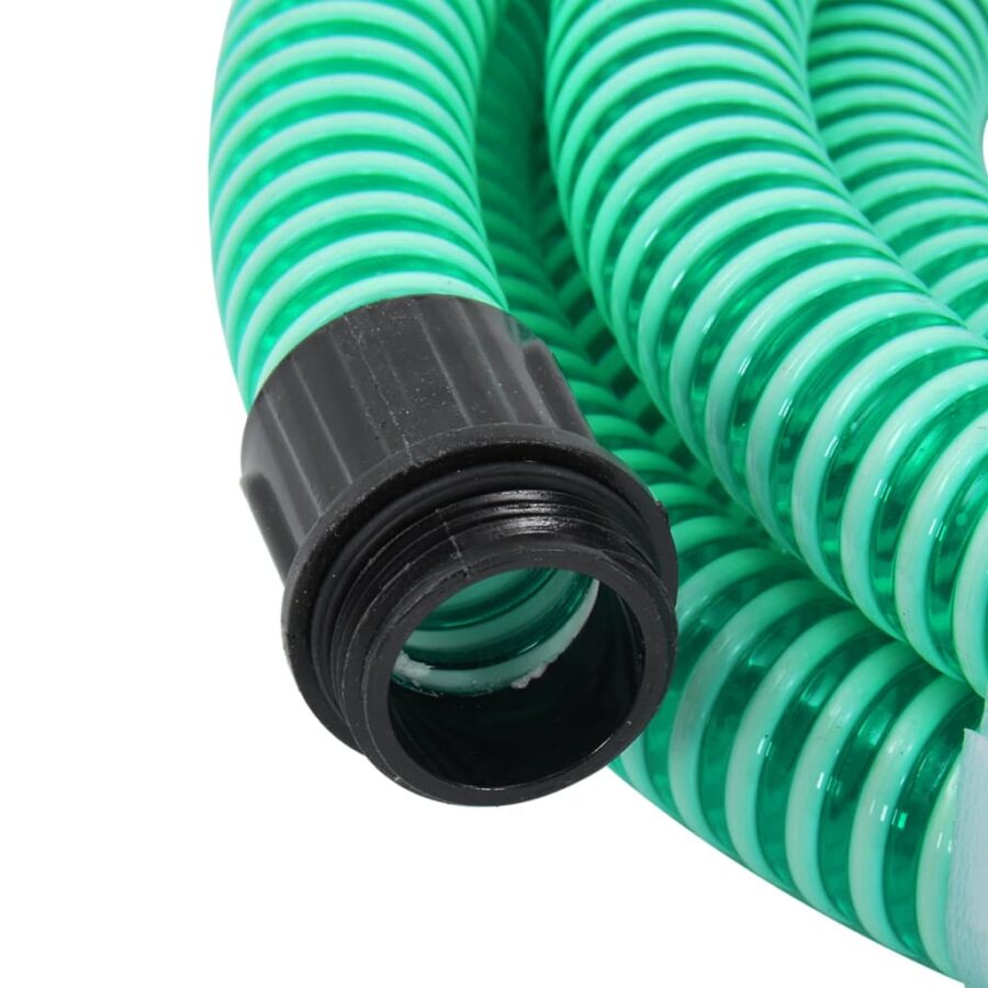 Zuigslang met messing koppelingen 1,1'' 10 m PVC groen - Afbeelding 3