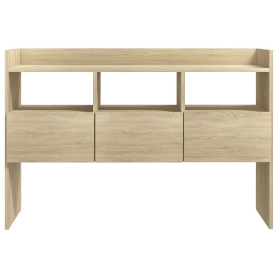 Dressoir 105x30x70 cm bewerkt hout sonoma eikenkleurig - Afbeelding 6