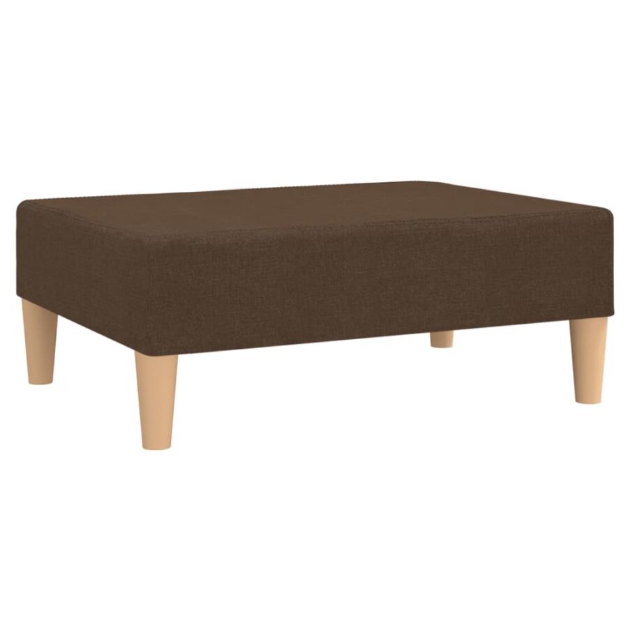 Voetenbank 78x56x32 cm stof bruin - Afbeelding 2