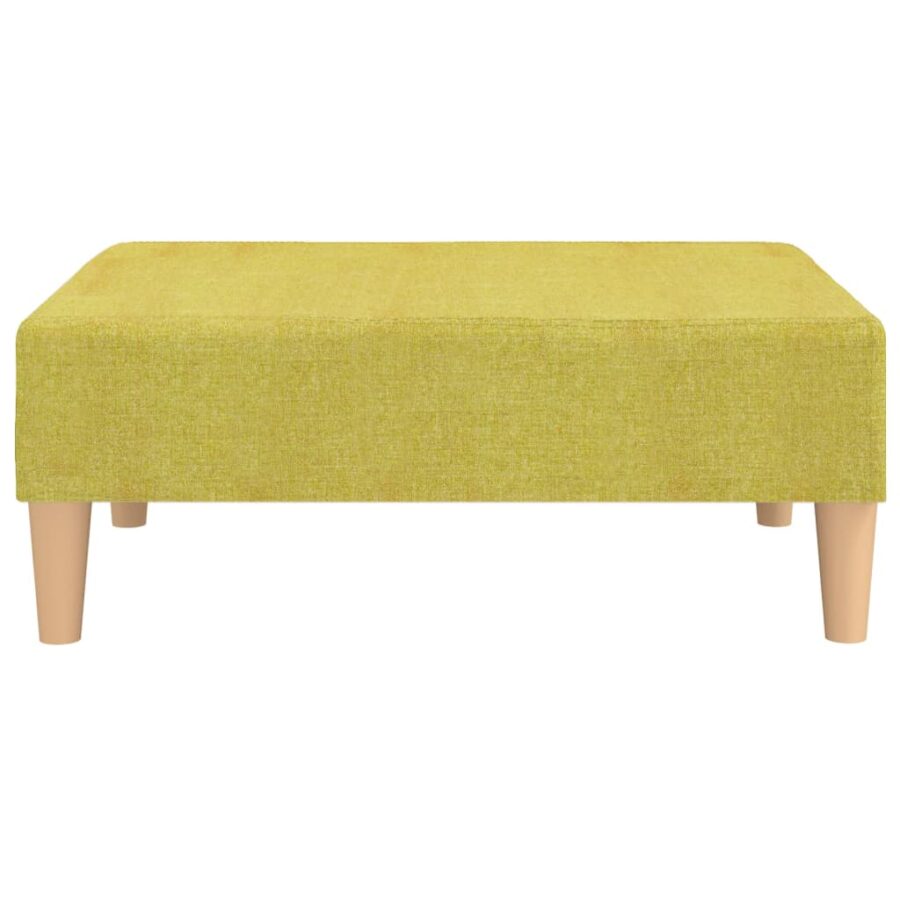 Voetenbank 78x56x32 cm stof groen - Afbeelding 3