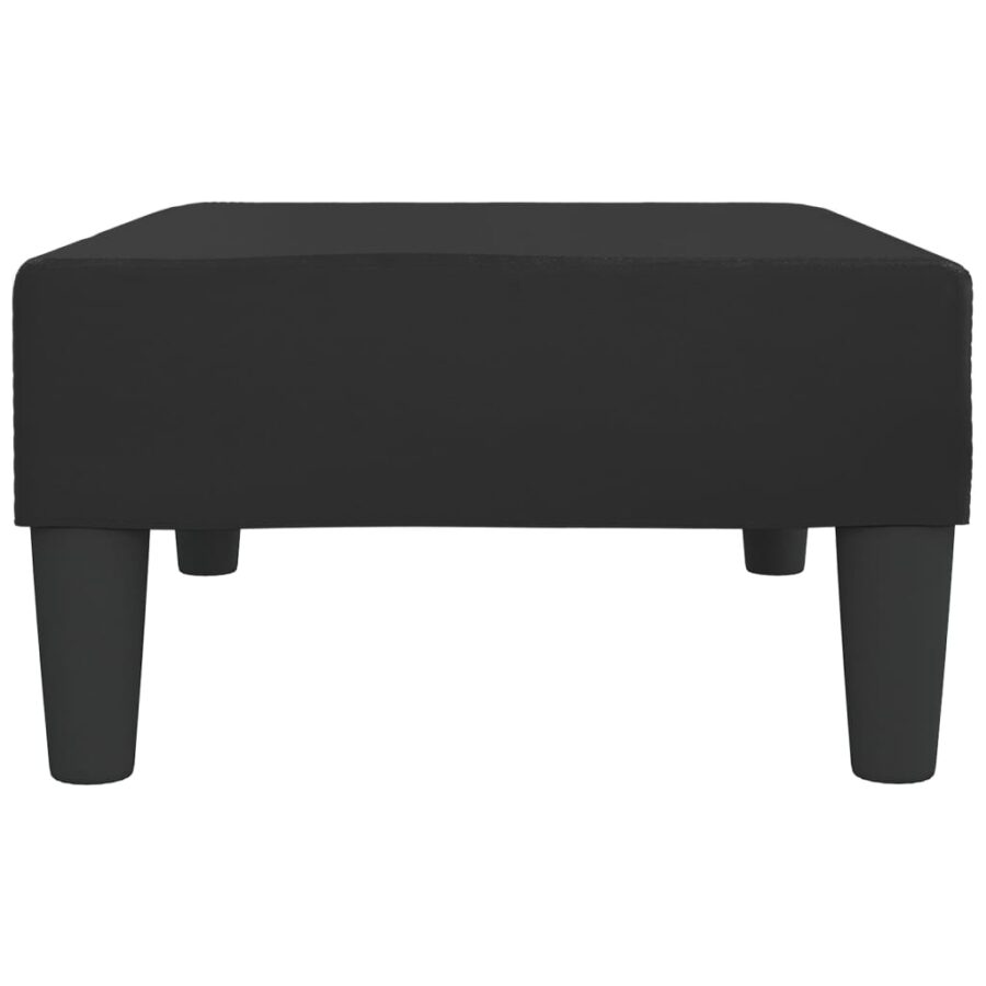 Voetenbank 78x56x32 cm kunstleer zwart - Afbeelding 4