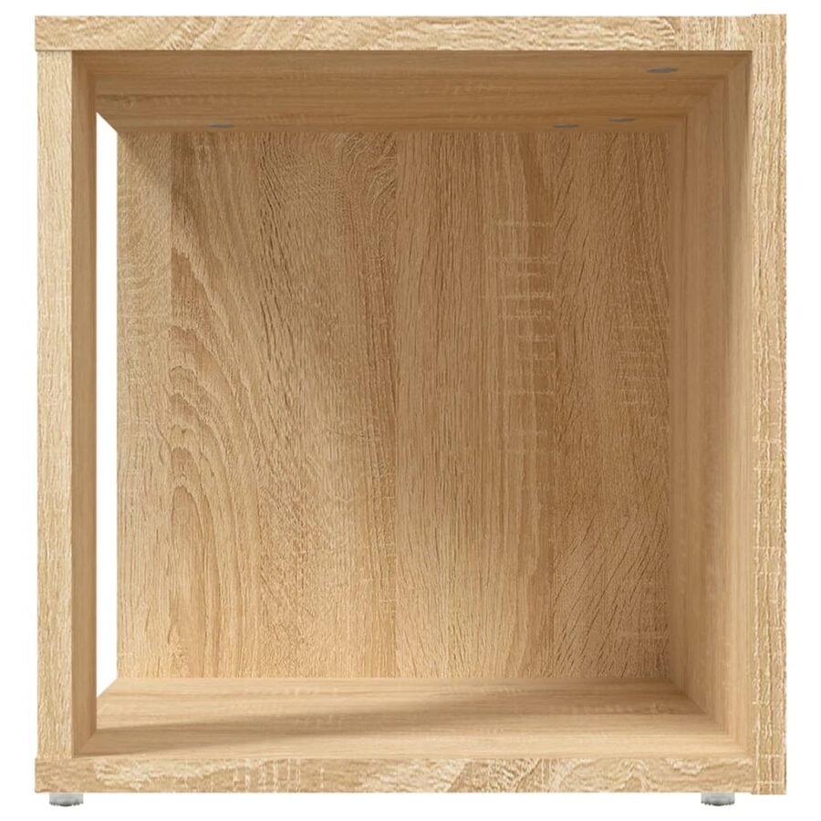 Bijzettafel 33x33x34,5 cm bewerkt hout sonoma eikenkleurig - Afbeelding 5