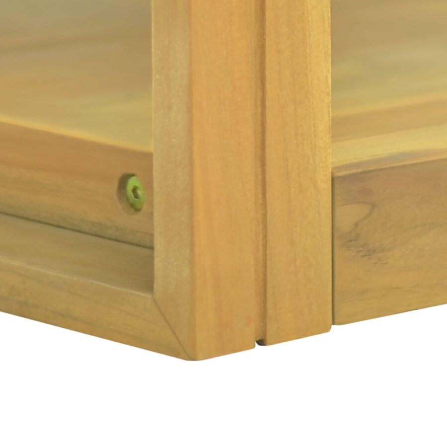 Badkamerwandkast 110x45x35 cm massief teakhout - Afbeelding 5