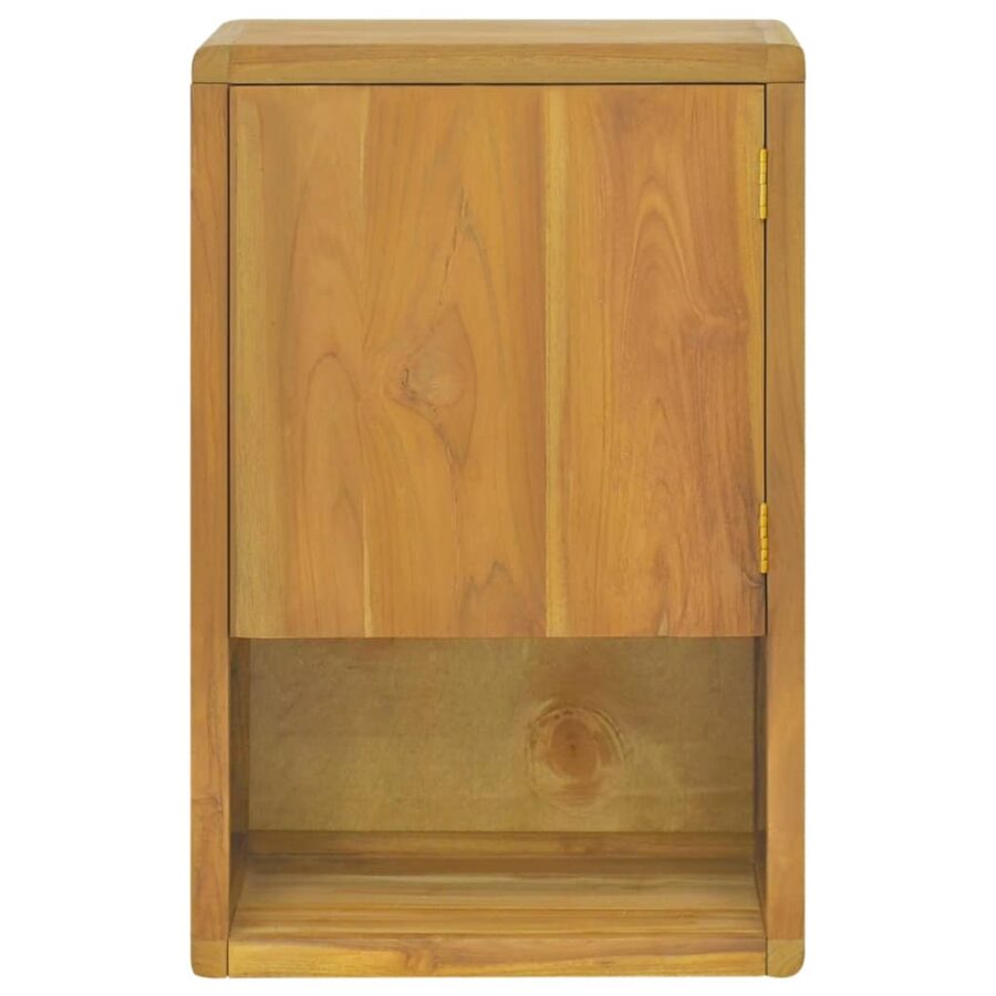 Badkamerwandkast 45x30x70 cm massief teakhout - Afbeelding 2