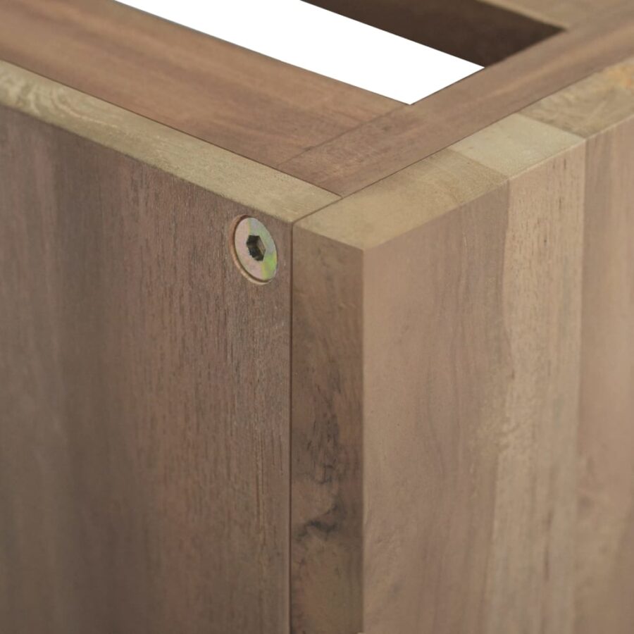 Badkamerwandkast 46x25,5x40 cm massief teakhout - Afbeelding 6