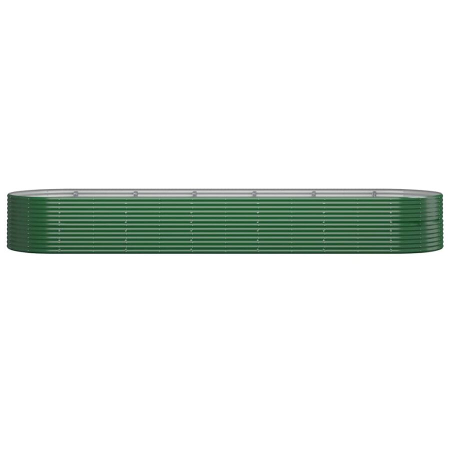 Plantenbak 510x140x68 cm gepoedercoat staal groen - Afbeelding 3