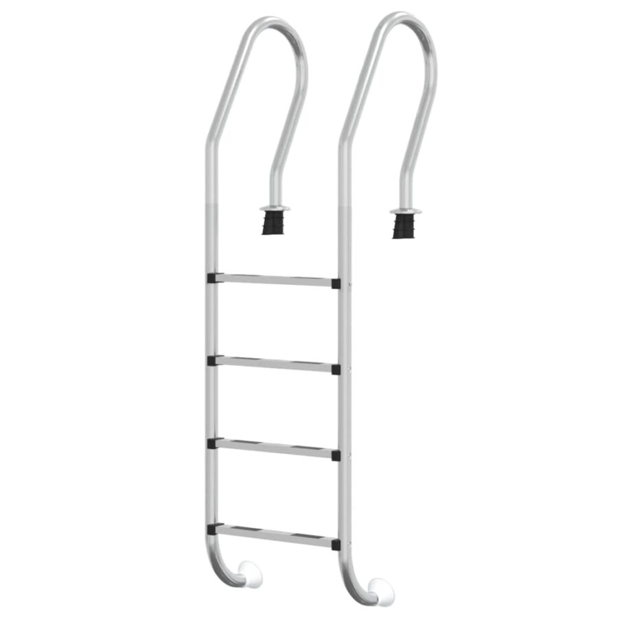 Zwembadladder 54x38x184,5 cm 304 roestvrij staal - Afbeelding 2
