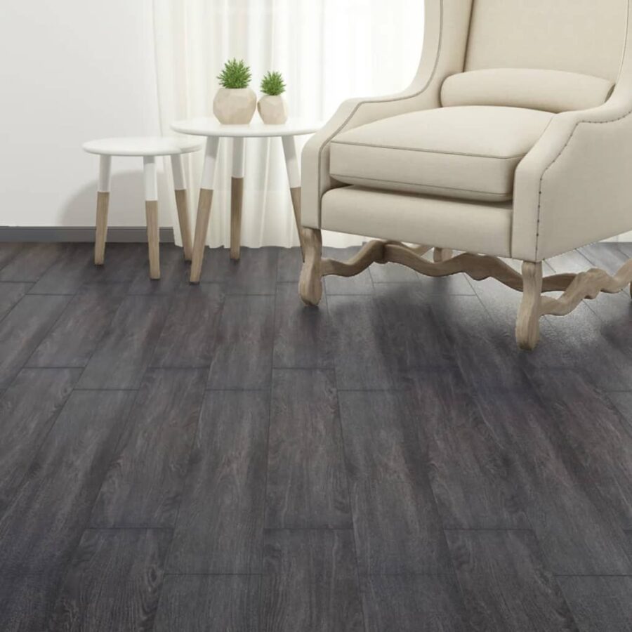 Vloerplanken zelfklevend 2,51 m² 2 mm PVC zwart en wit