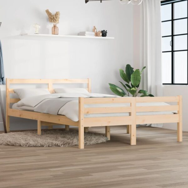 Bedframe zonder matras massief hout 120x200 cm
