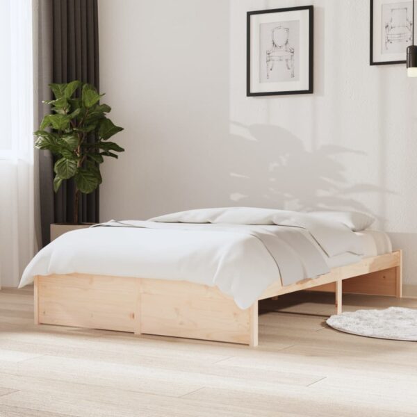 Bedframe zonder matras massief hout 120x200 cm