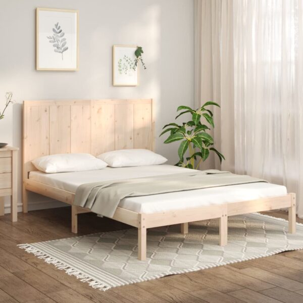 Bedframe zonder matras massief grenenhout 160x200 cm