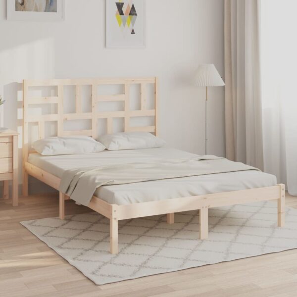 Bedframe zonder matras massief hout 140x200 cm