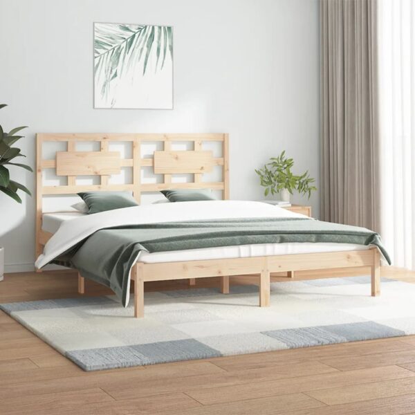 Bedframe zonder matras massief grenenhout 140x200 cm
