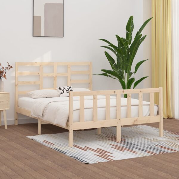 Bedframe zonder matras massief grenenhout 160x200 cm