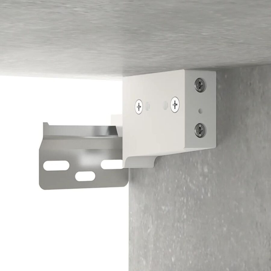 Badkamerkast met spiegel 64x20x67 cm betongrijs - Afbeelding 8