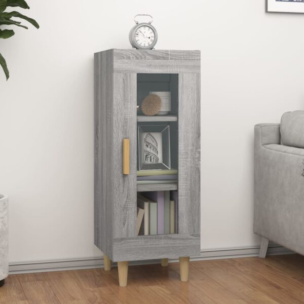 Dressoir 34,5x34x90 cm bewerkt hout grijs sonoma eikenkleurig