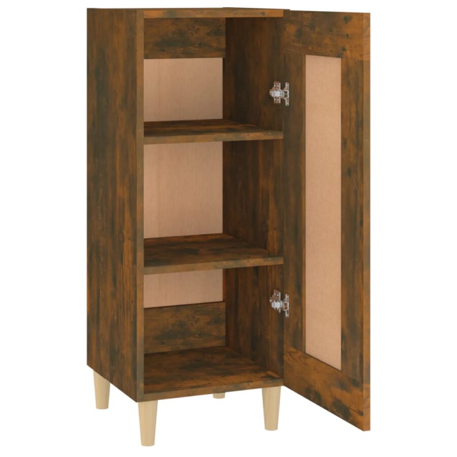 Dressoir 34,5x34x90 cm bewerkt hout gerookt eiken - Afbeelding 7