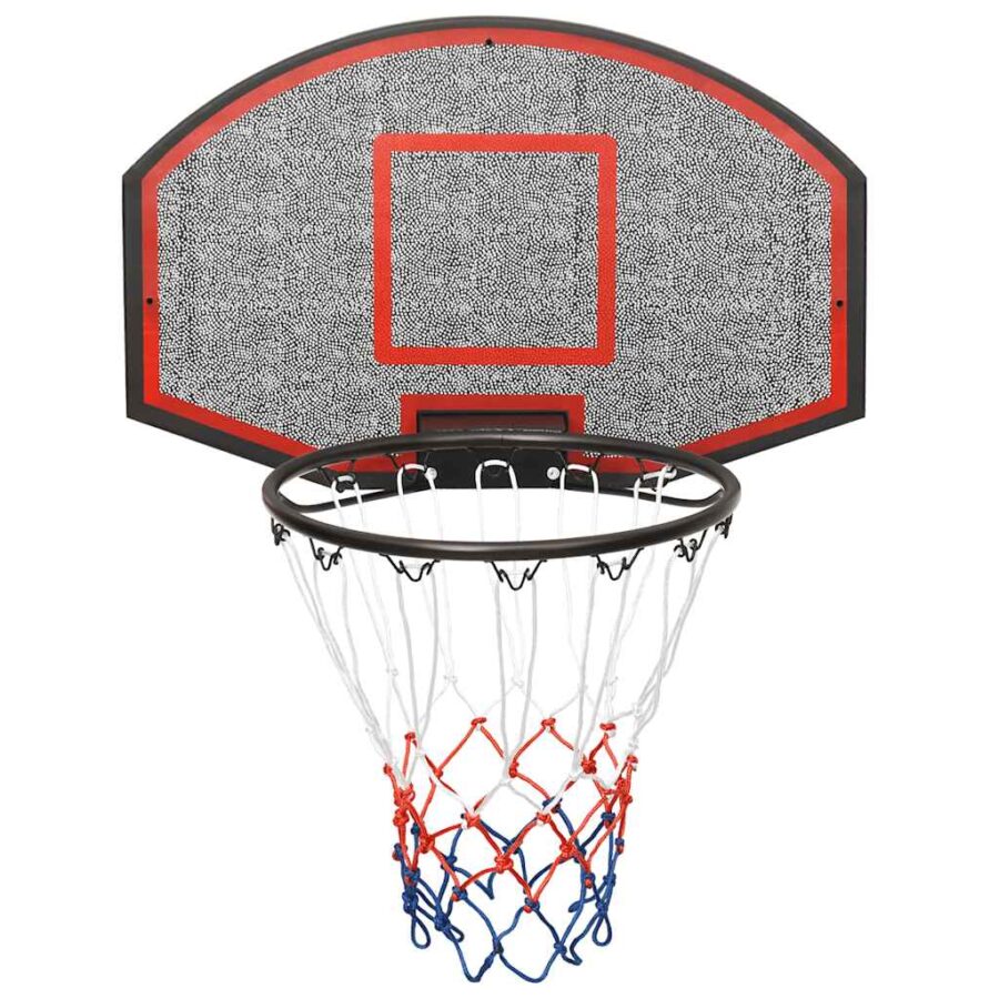 Basketbalbord 71x45x2 cm polyetheen zwart - Afbeelding 3