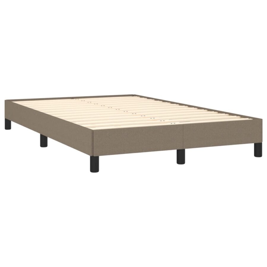 Bedframe zonder matras 120x200 cm stof taupe - Afbeelding 4