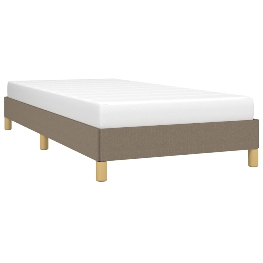 Bedframe stof taupe 90x190 cm - Afbeelding 3