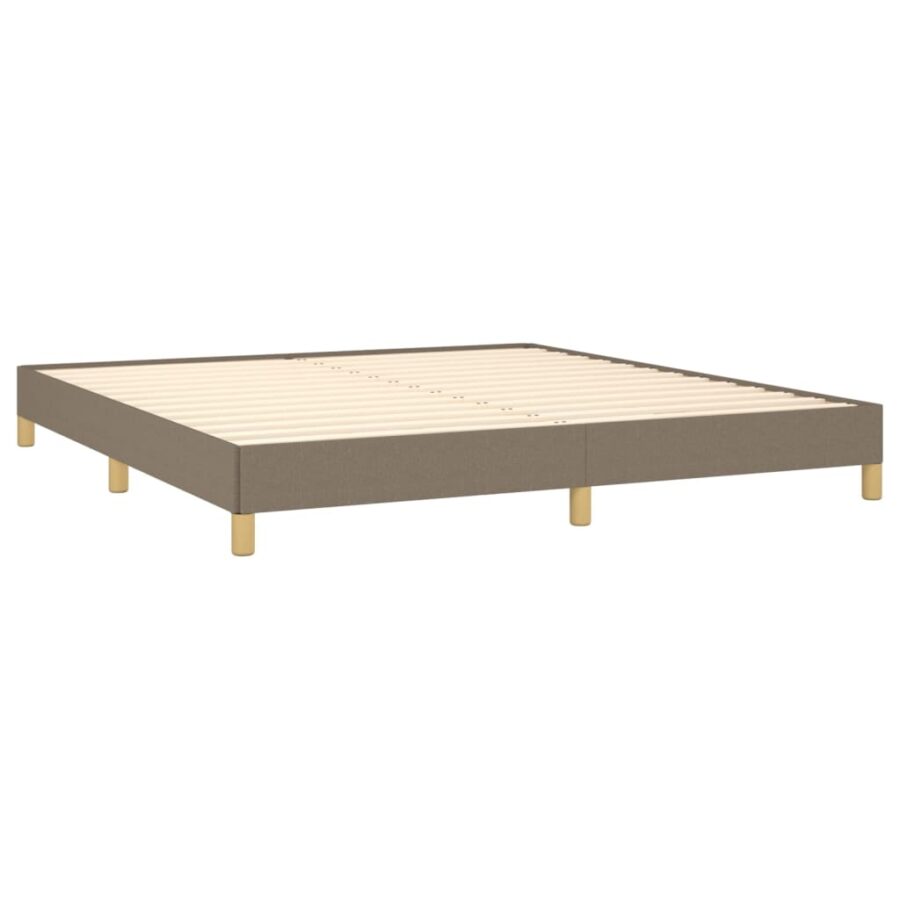 Bedframe zonder matras stof taupe 180x200 cm - Afbeelding 4