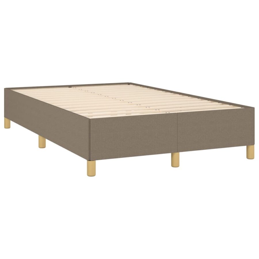 Bedframe zonder matras 120x200 cm stof taupe - Afbeelding 4