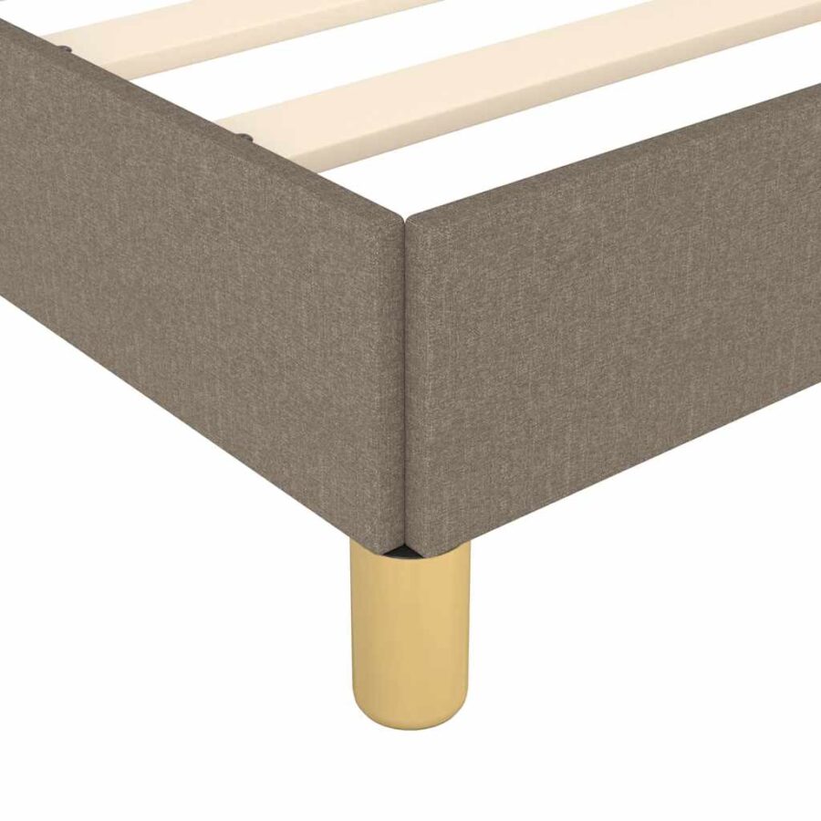 Bedframe zonder matras stof taupe 200x200 cm - Afbeelding 7