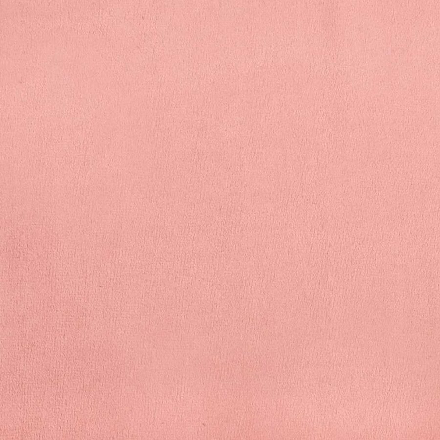 Bedframe met hoofdeinde zonder matras 100x200 cm fluweel roze - Afbeelding 8