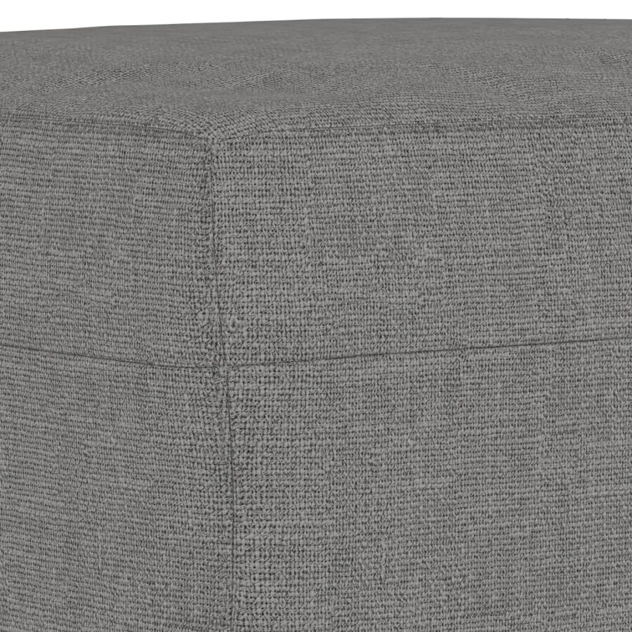 Bankje 100x35x41 cm stof donkergrijs - Afbeelding 5