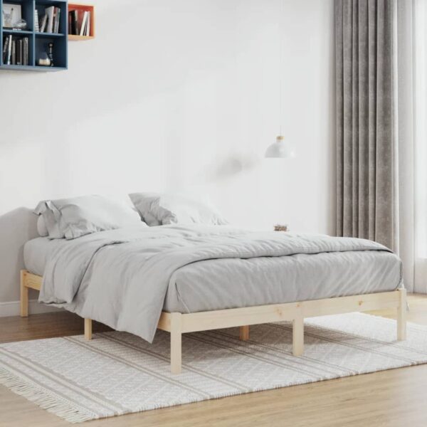 Bedframe zonder matras massief grenenhout 152x203 cm Queen
