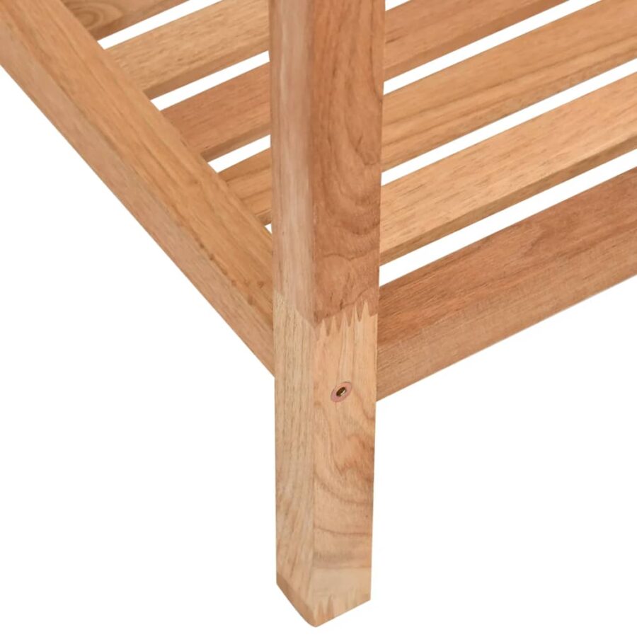 Badkamerrek 36x36x112 cm massief walnotenhout - Afbeelding 6