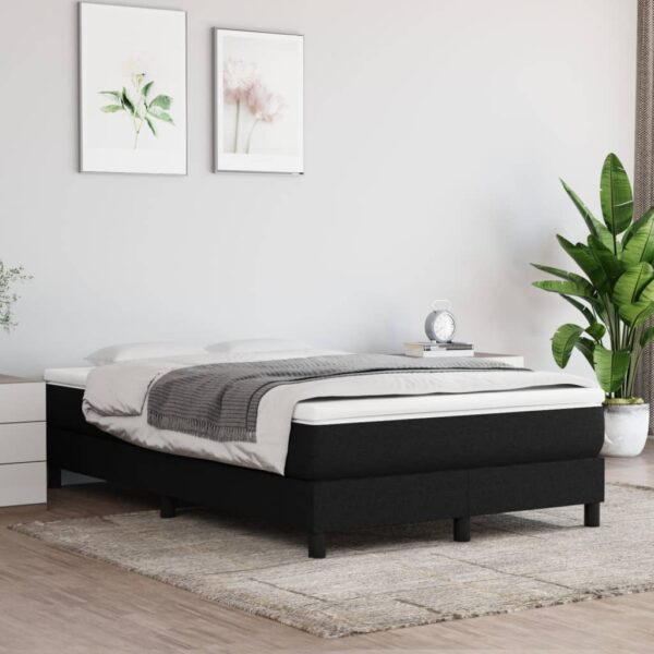 Bedframe zonder matras 120x200 cm stof zwart