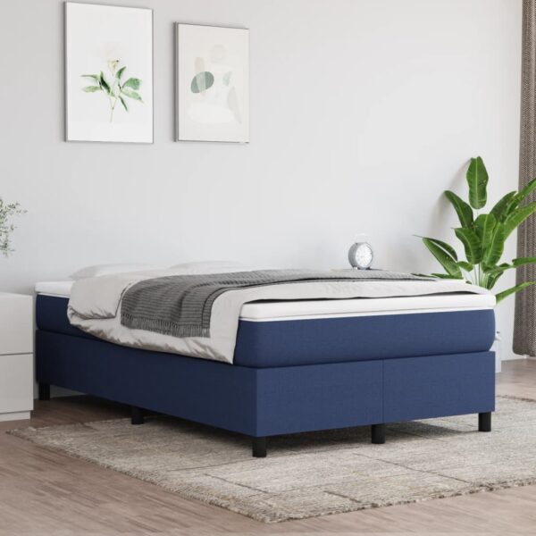 Bedframe stof blauw 120x200 cm