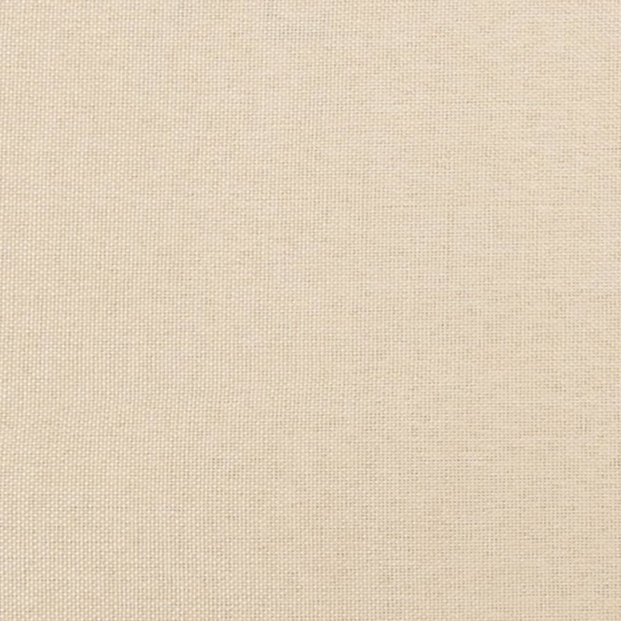 Hoofdbord met randen 147x23x78/88 cm stof crèmekleurig - Afbeelding 8