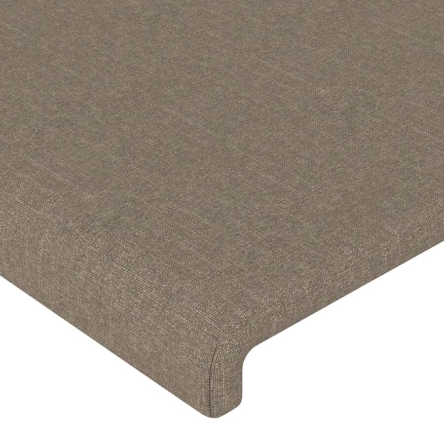 Bedframe zonder matras stof taupe 140x190 cm - Afbeelding 10