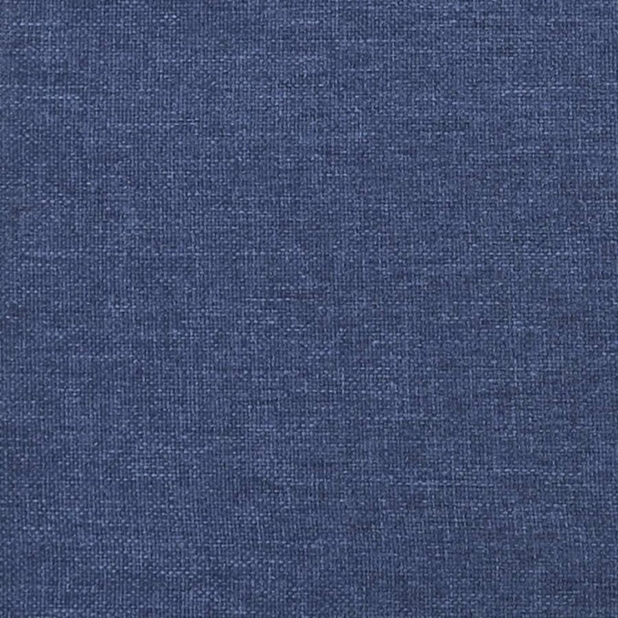 Bedframe met hoofdbord stof blauw 80x200 cm - Afbeelding 11