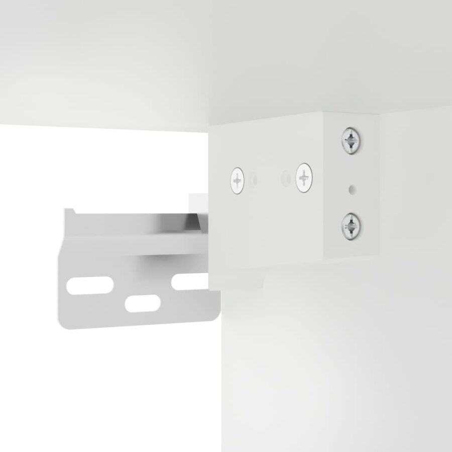 Hangkasten 2 st 69,5x34x90 cm wit - Afbeelding 9