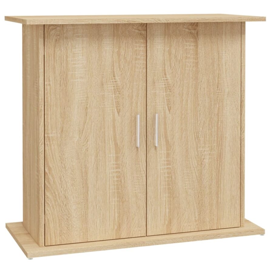 Aquariumstandaard 81x36x73 cm bewerkt hout sonoma eikenkleurig - Afbeelding 2