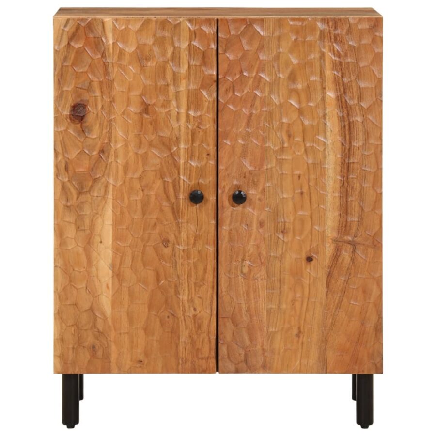 Bijzetkast 60x33x75 cm massief acaciahout - Afbeelding 5