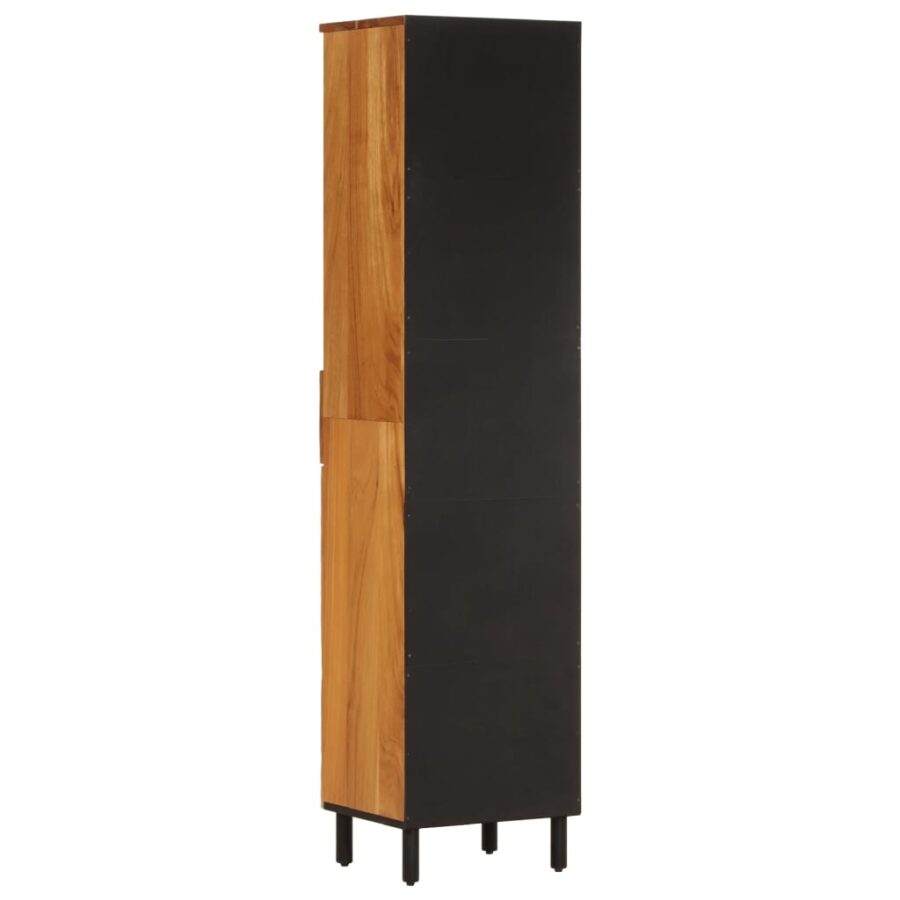 Badkamerwandkast 38x33x160 cm massief acaciahout - Afbeelding 8