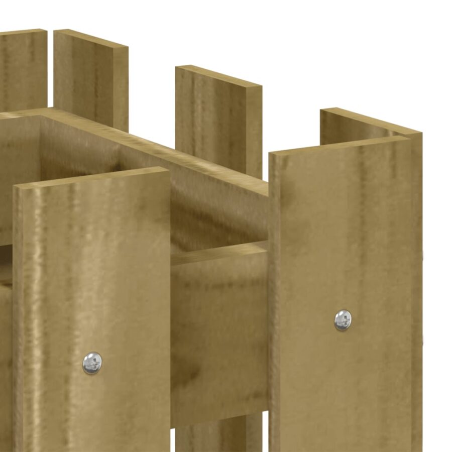 Plantenbak met hekontwerp 60x30x30 cm geïmpregneerd grenenhout - Afbeelding 7