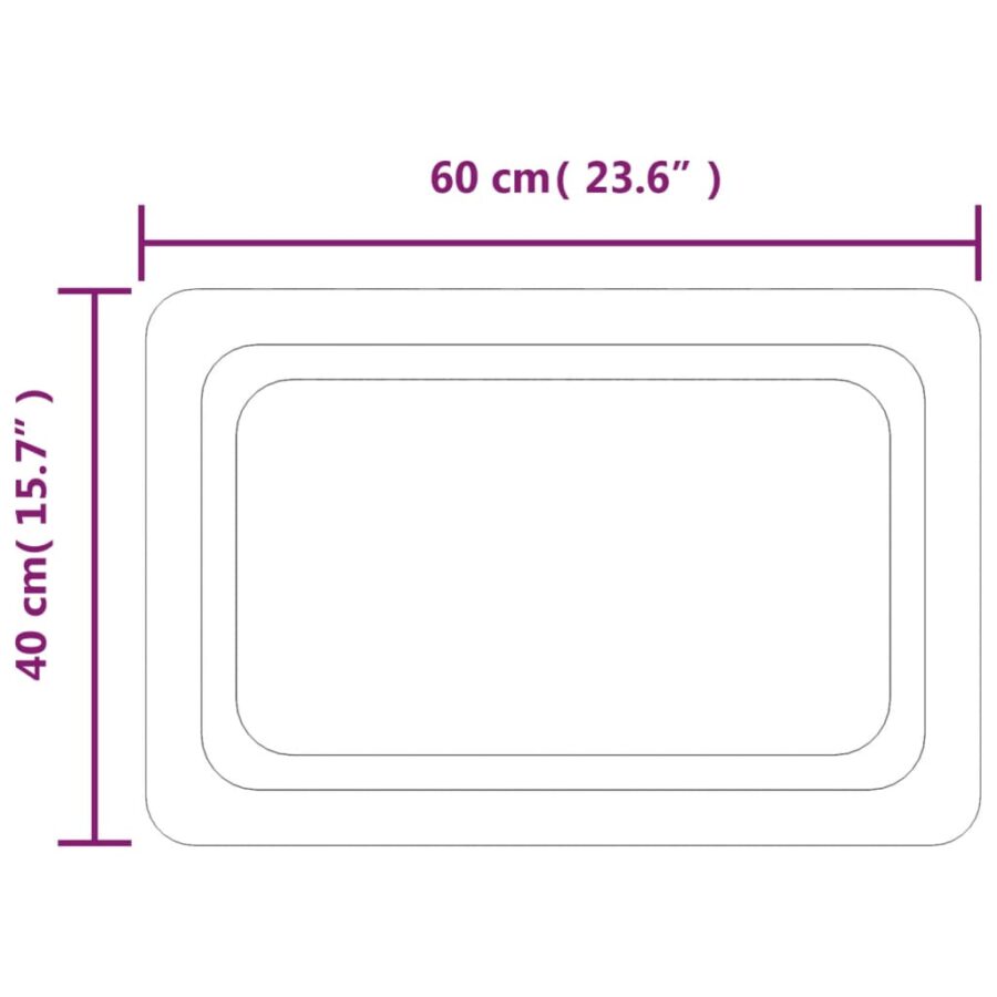 Badkamerspiegel LED 40x60 cm - Afbeelding 5