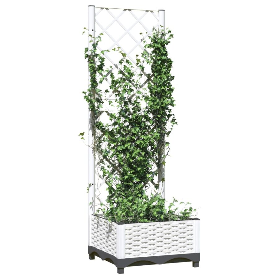 Plantenbak met latwerk 40x40x121,5 cm polypropeen - Afbeelding 3