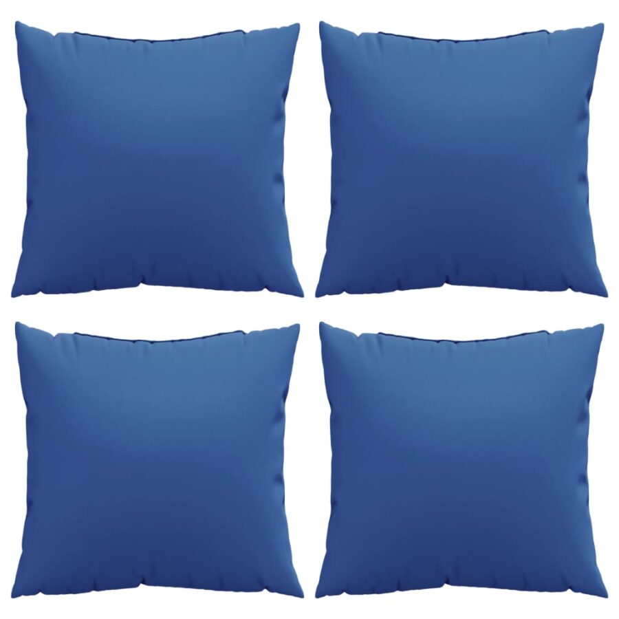 Bankkussens 4 st 50x50 cm stof koningsblauw - Afbeelding 4
