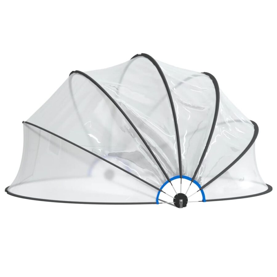 Zwembadoverkapping rond 467x234 cm PVC - Afbeelding 3